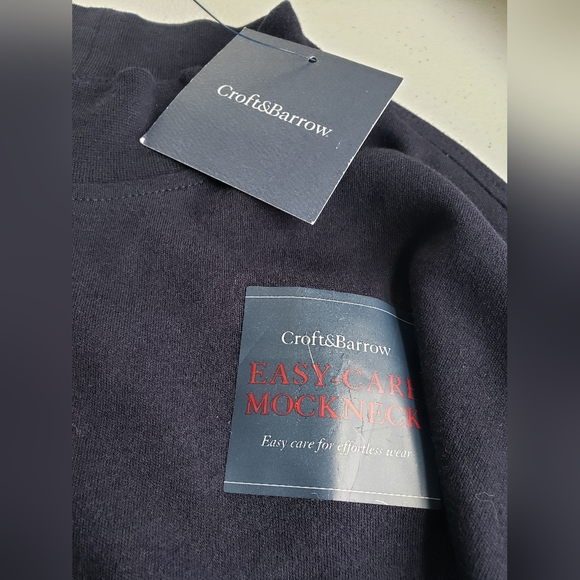 Croft and barrow men's mockneck long sleeve - Picture 2 of 5